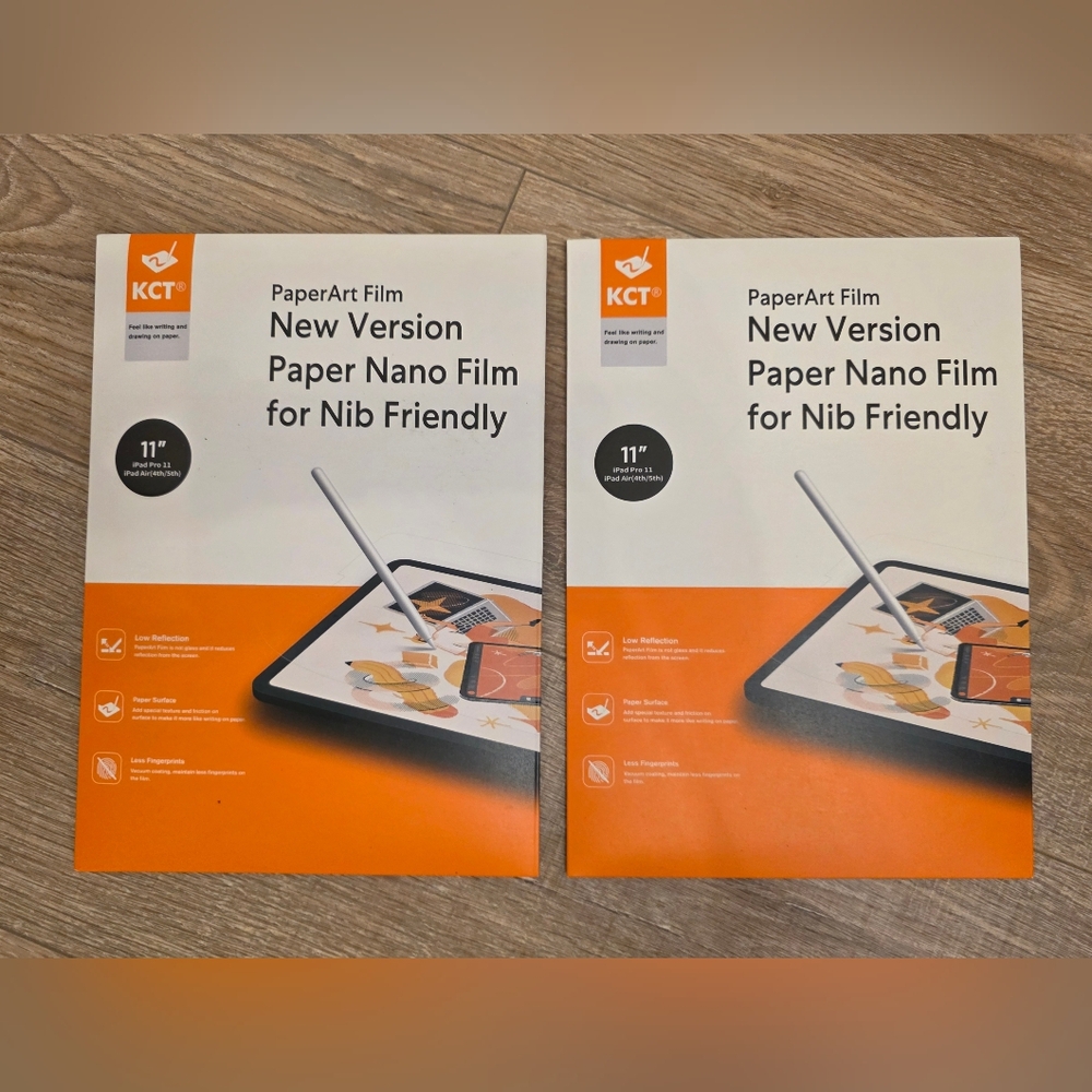 KCT PaperNano Screen Protector Compatible with iPad Pro 11 inch 2024, 4 Pack NEW